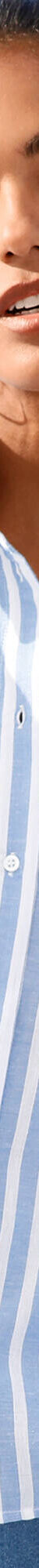 Chemise rayée, coton (blanc / bleu) Chemise rayée, coton (blanc / bleu)